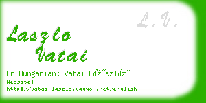 laszlo vatai business card